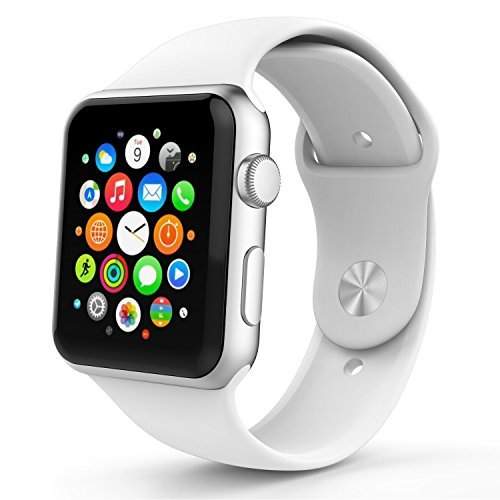 Buy Apple Watch Sport Band 38mm Marge Plus Soft Silicone Replacement Sport Style Band For Apple Watch Models Iwatch Band Strap 38mm White Features Price Reviews Online In India Justdial