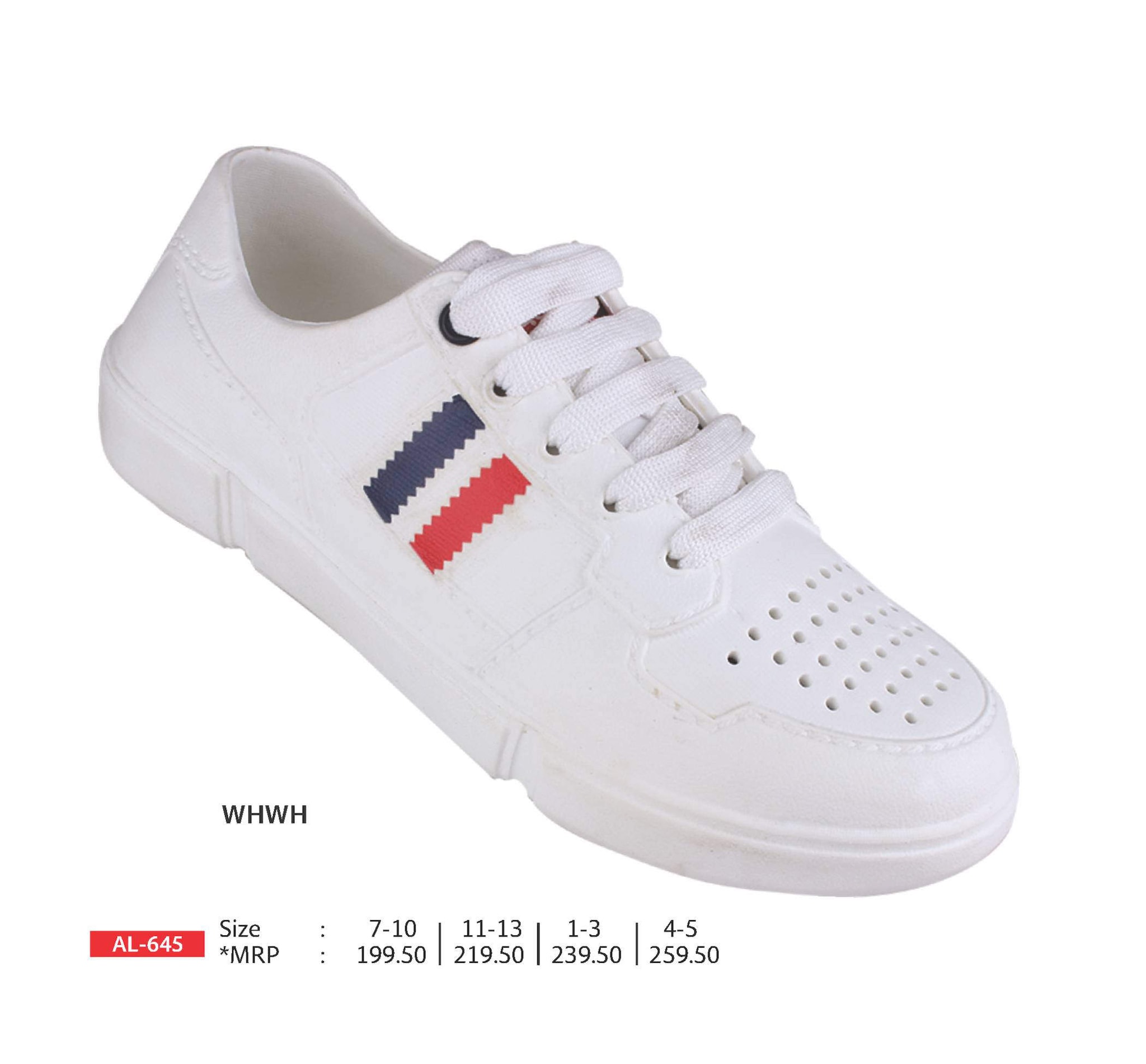Aqualite Eva AL-645 (WHWH) Kids Shoes (White, 9) in Delhi at