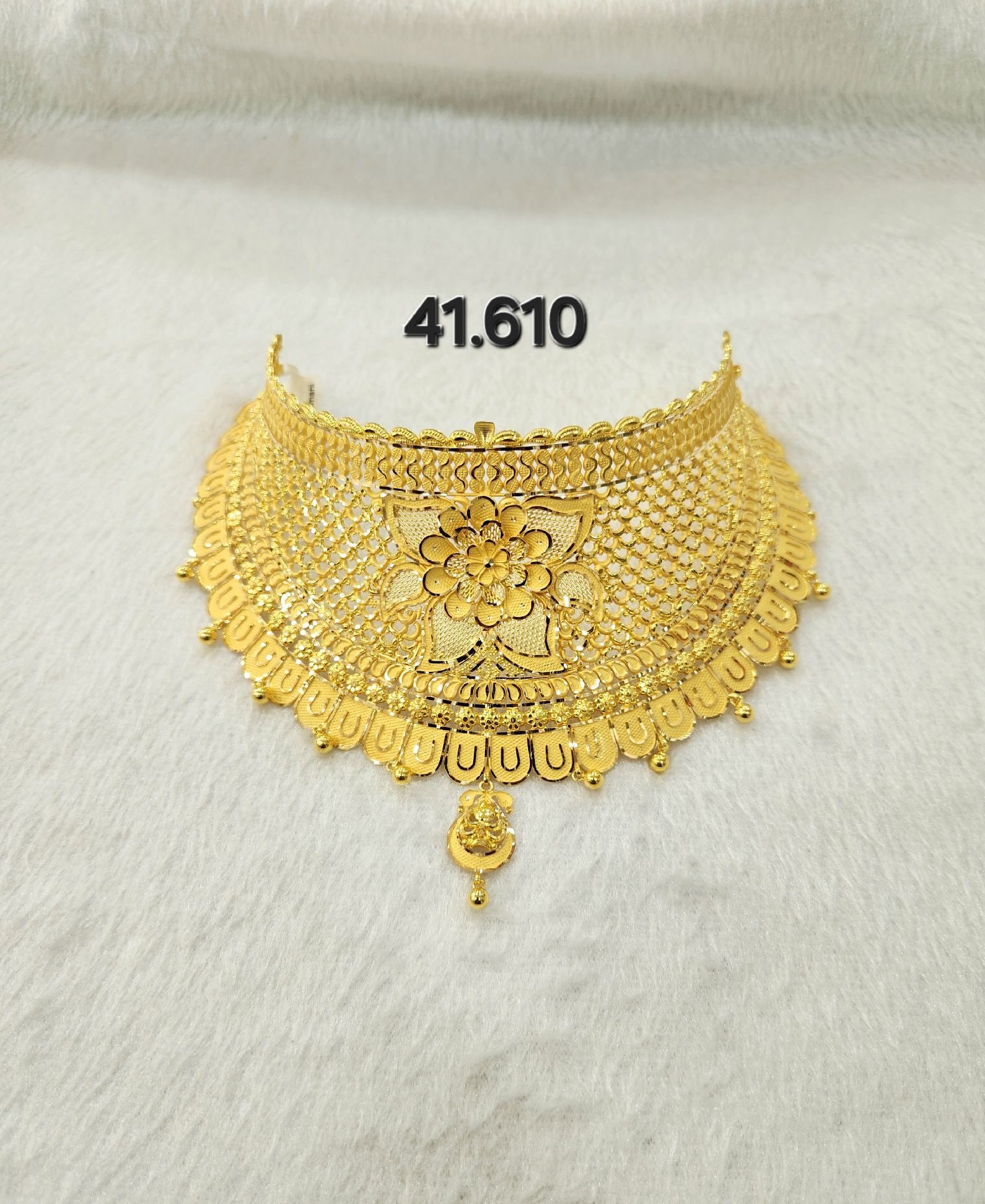 Arabic Design Gold Choker Necklace, Weight- GM in Mumbai at