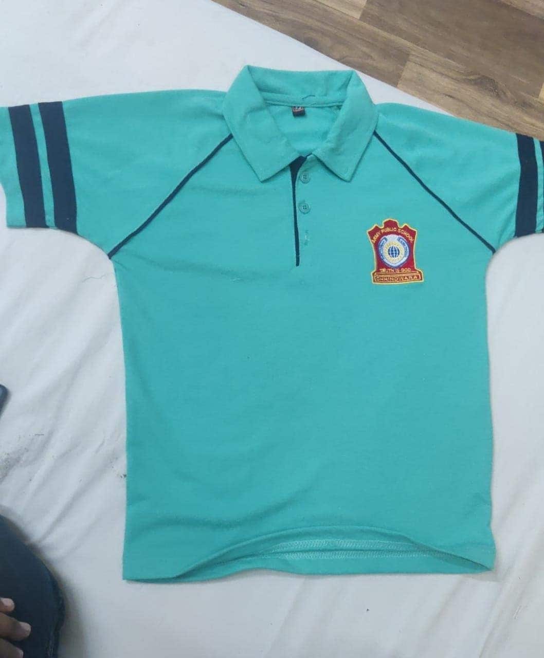 Army Plain School Uniform T-Shirt in S-2XL Sizes in Ludhiana at