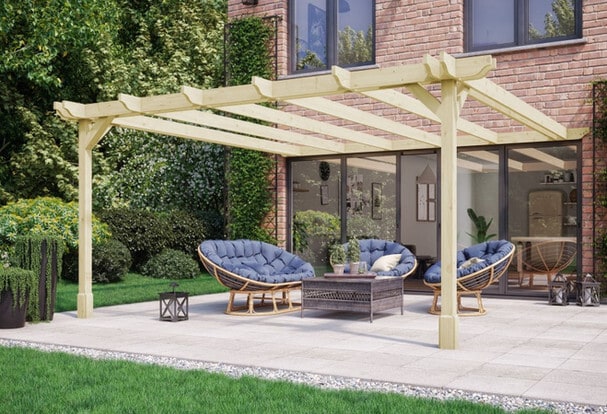 Polished Outdoor Wooden Garden Pargola in Mumbai at ₹ 25,000