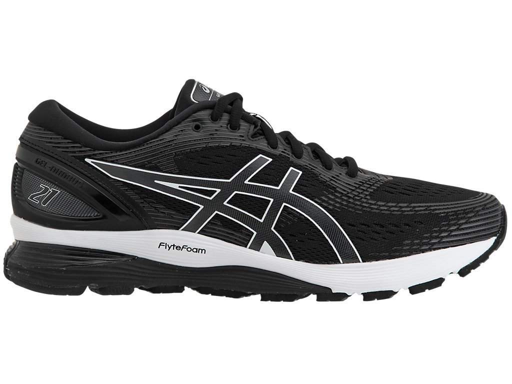 Asics Gel-Nimbus 21 Running Shoes (Black, Dark Grey) Black, Dark