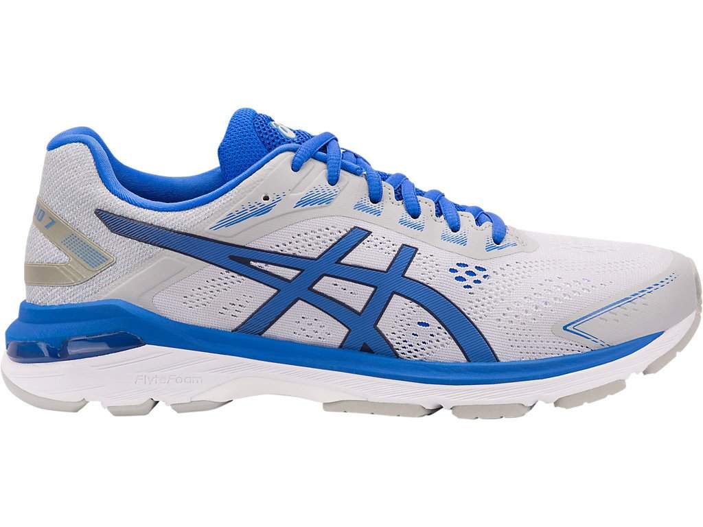 Asics Gt-2000 Lite-Show Running Shoes (Mid Grey, Illusion Blue