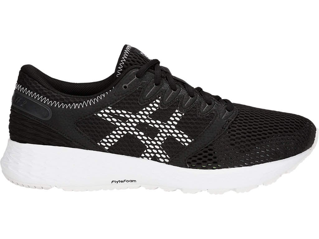 Asics Roadhawk Ff Running Shoes (Black, White) Black, White 11