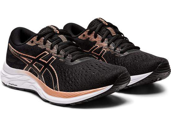 Running Shoes Black And Rose Gold Shoes Asics 15379333 Womens Gel