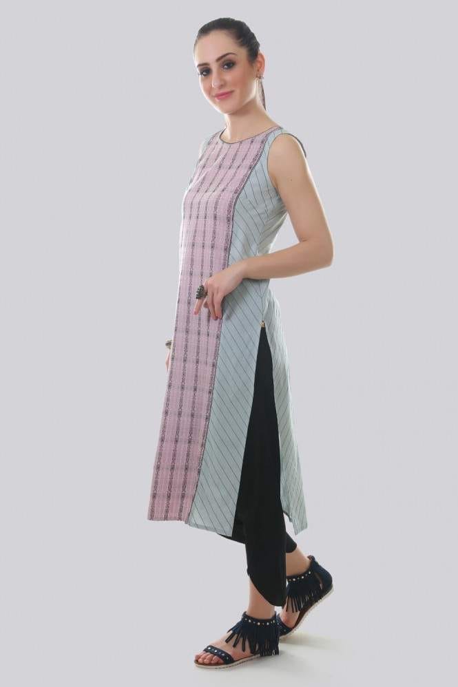 Aurelia Pink Ethnic Kurta Get Best Price from Manufacturers