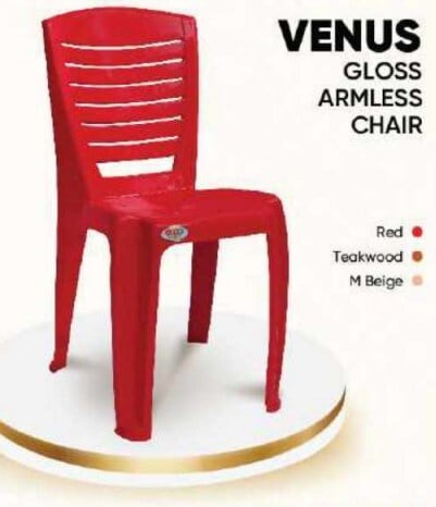 AVRO FURNITURE Venus Gloss Armless Chair (Red) in Delhi at ₹ 800