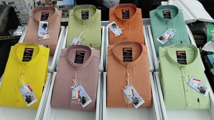 Avi Cotton Linen Club Plain Men's Casual Kurta -AN- 4077 in Delhi