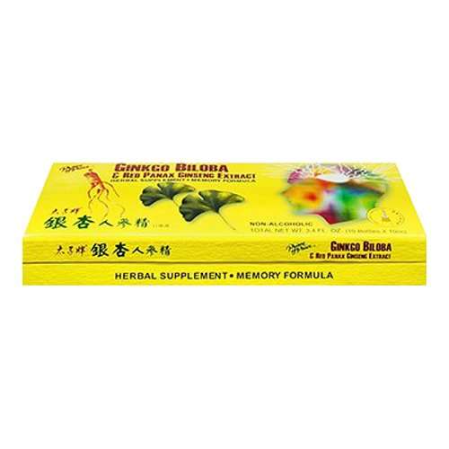prince of peace ginkgo biloba red panax ginseng extract 10 vial