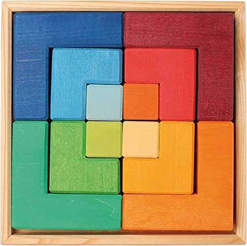 Buy Grimms Spiel Und Holz Design Puzzle Square From Lime Wood Grimm S Features Price Reviews Online In India Justdial