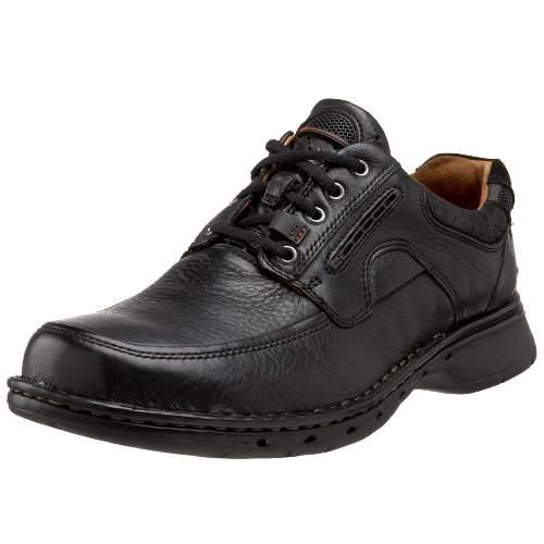 clarks unstructured black