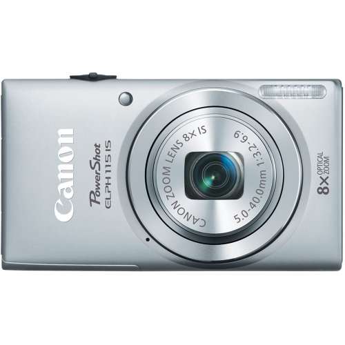 canon powershot elph 115 16mp digital camera silver old model