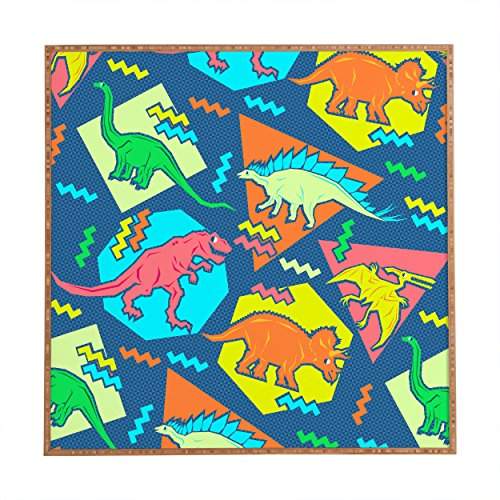 Buy Deny Designs Chobopop Nineties Dinosaur Pattern Framed Wall Art Medium 20 X 20 Features Price Reviews Online In India Justdial