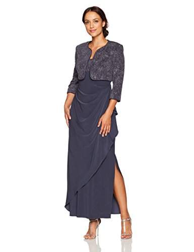 alex evenings smoke dress