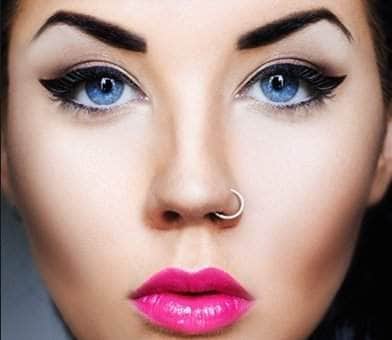 Buy Via Mazzini 316l Stainless Steel Clip On Golden Nose Ring For