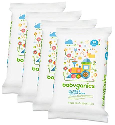 babyganics toy table & highchair wipes