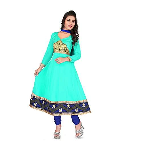Unstitched anarkali dress material Clearance