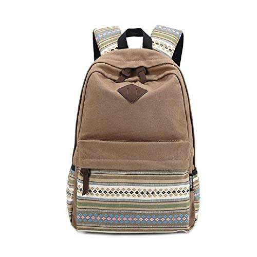 toogoor ladies vintage canvas backpack retro vintage backpack for outdoor camp