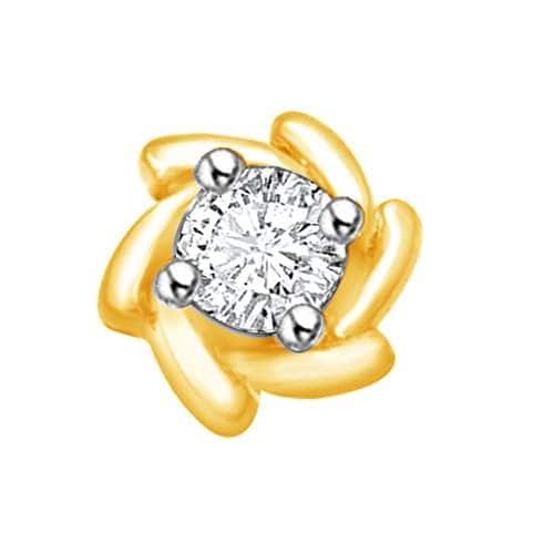 Buy Vijisan Nose Pin Ring Collection 0 14 Ct 18k Yellow Gold