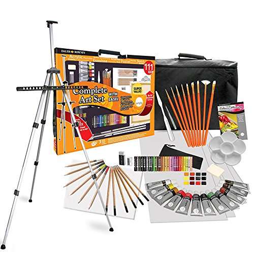 Buy Daler Rowney 111 Piece All Media Art Studio Paint Set With Easel Canvas Supplies Painting Kit For Children And Adults Features Price Reviews Online In India Justdial