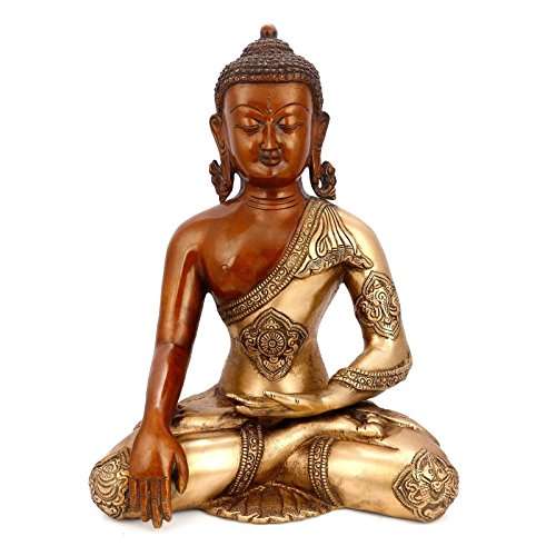 Buy Collectible India 12 Inche Large Buddha Idol Seated Pose Brass Idol Home Decor Bronze Bhumisparsha Buddha Statue Diwali Gifts Features Price Reviews Online In India Justdial