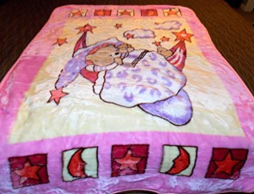 Buy Teddy Bear Sleeping On Tthe Moon Korean Style Plush Mink Soft Childs Boy Blanket Features Price Reviews Online In India Justdial