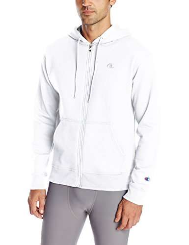 champion white zip hoodie