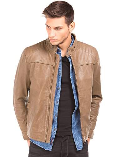 us polo men's leather jacket