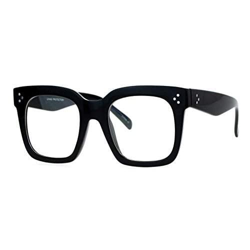 oversized square eyeglasses
