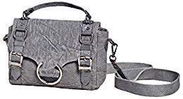 black canvas crossbody purse
