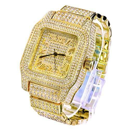 iced out hugo boss watch