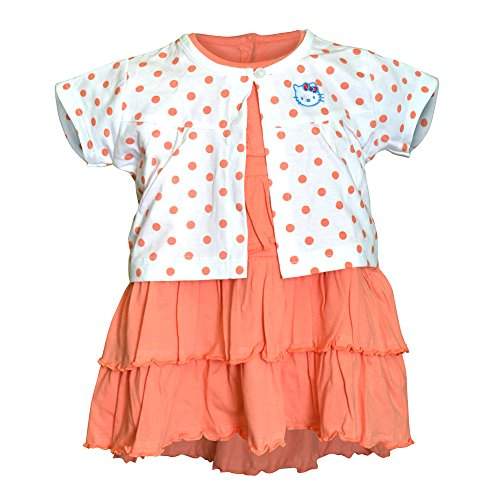 orange frock for baby girl