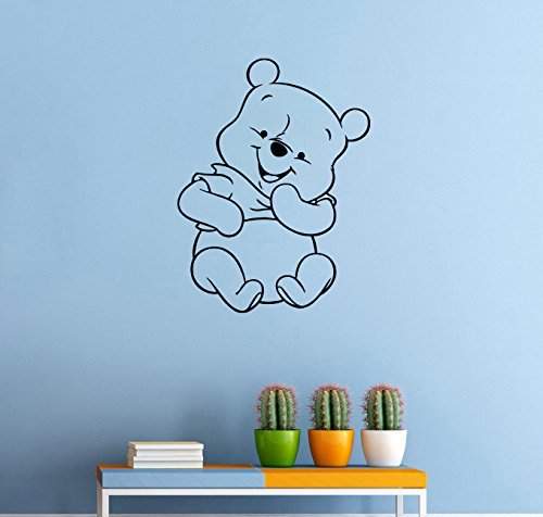 Buy Winnie Pooh Vinyl Decal Pooh Bear Wall Sticker Cartoon Wall Decor Nursery Wall Art Decorations 6weph Features Price Reviews Online In India Justdial
