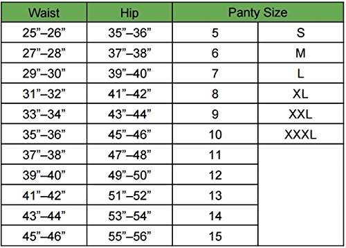 panty size for waist 32