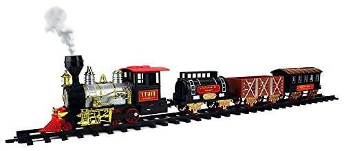 toy train with smoke