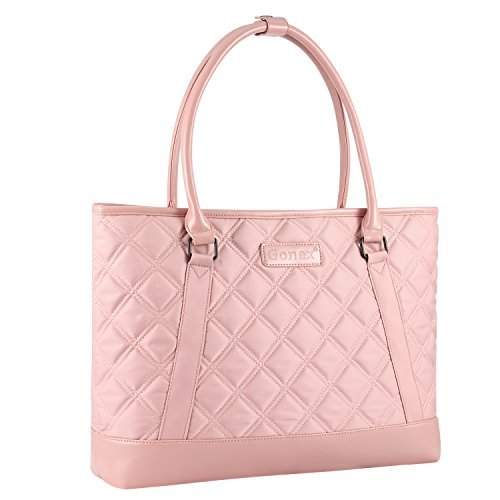 rose gold laptop tote