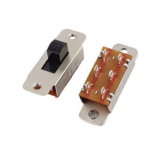 Buy Uxcell 2pcs 250vac 15a 125vac 3a 6 Terminal 2 Position Dpdt On Off Slide Toggle Switch Features Price Reviews Online In India Justdial