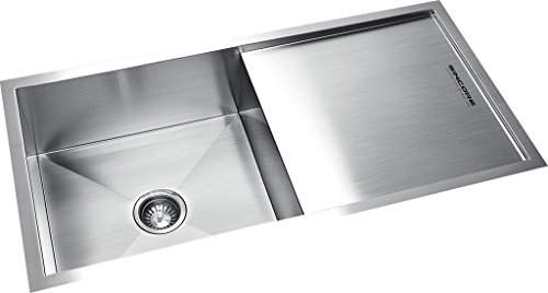 Buy Sincore Kitchen Sink Solitaire Medium 40 In X 20 In X 9 In Matt Finish Single Bowl With Drainboard Hand Crafted Features Price Reviews Online In India Justdial