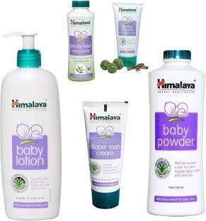 Buy Himalaya Prickly Heat Powder 100gm Lotion 400ml Diaper Rash Cream 50gm Baby Cream 100gm Baby Powder 400gm Features Price Reviews Online In India Justdial