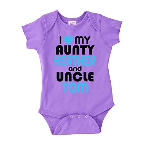 aunt and uncle baby onesie