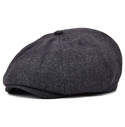 gray flat cap