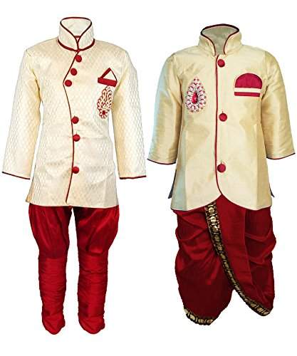 Buy Jbn Creation Kids Indowester Sherwani Suit Dress With Jodhpuri Breedges And Dhoti Combo Set For Boys Features Price Reviews Online In India Justdial Moreover, jodhpuri sherwani for wedding and wedding dhoti sherwani for the groom is the most shop g3+ flamboyant collection of the sherwani suit for men's marriage. jbn creation kids indowester sherwani suit dress with jodhpuri breedges and dhoti combo set for boys