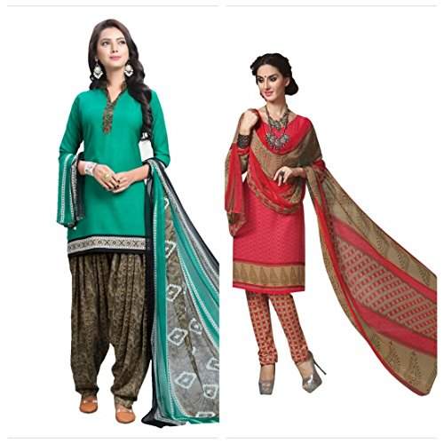 crepe printed salwar suit material