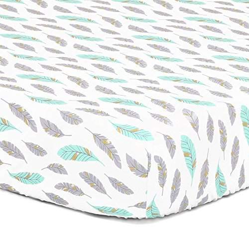 feather crib sheet