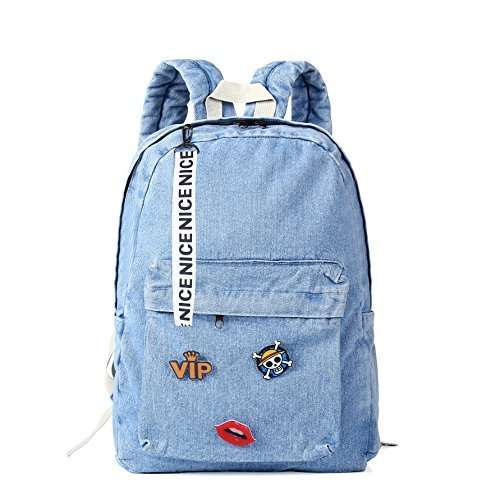 light denim backpack