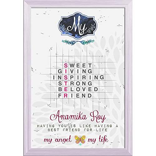 Buy Az My Angel My Life Photo Collage White Wood Frame Personalised Gift 16 X 23 Features Price Reviews Online In India Justdial