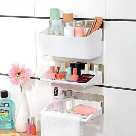 Buy Askylc Kitchen Storage Box Organizer Plastic Hanging Toilet Bathroom Storage Rack Wall Shelf Features Price Reviews Online In India Justdial