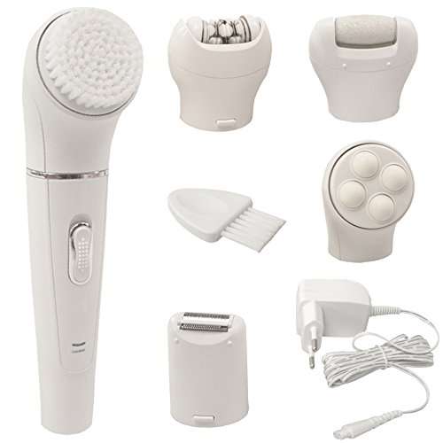 Buy Browns Women Rechargeable 5 In 1 Epilator Clean Sing Brush Massager Shaver Callus Remover Hair Trimmer Clipper Abs Multi Color 71 Features Price Reviews Online In India Justdial