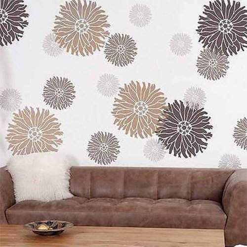 Buy Kayra Decor Sunflower Plastic Sheet Reusable Wall Stencil