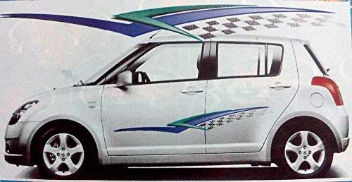 Buy Top And Town 1 Set Car Graphics 2 Side Decal Vinyl Decal Body Sticker Universal Features Price Reviews Online In India Justdial